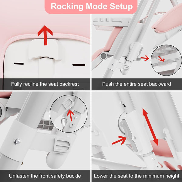 Sakerplus® Electric Foldable Adjustable Baby High Chair