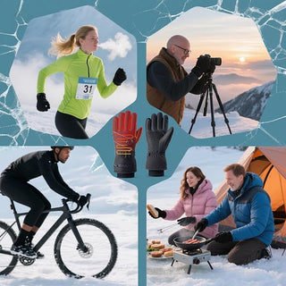 Sakerplus® Waterproof & Windproof Rechargeable Heated Gloves