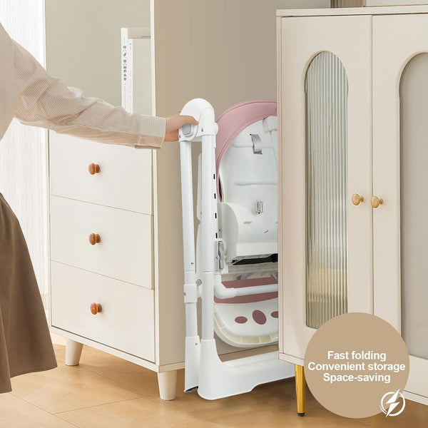 Sakerplus® Electric Foldable Adjustable Baby High Chair
