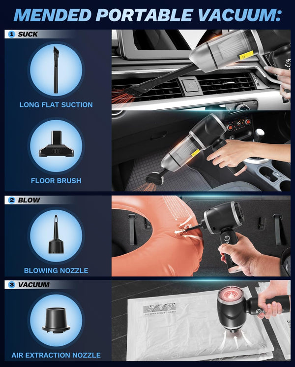 SakerPlus Car Vacuum Portable Cordless