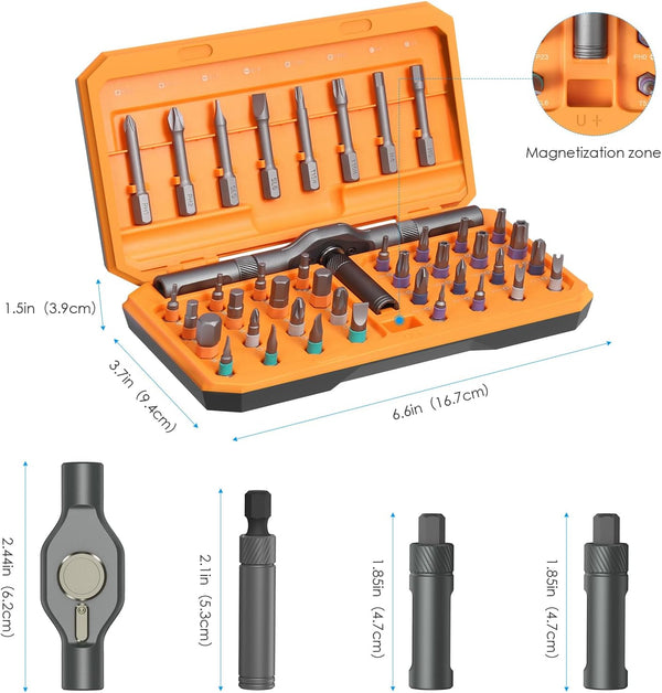 Juego de destornilladores magnéticos Sakerplus® 42 en 1