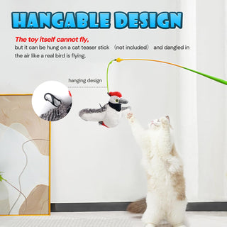 Sakerplus® Flapping Chirping Interactive Cat Bird Toy