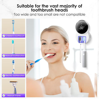 Sakerplus UV Toothbrush Sterilizer Travel Wall-Mount