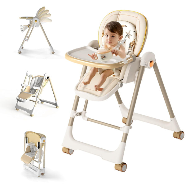 Sakerplus® Electric Foldable Adjustable Baby High Chair