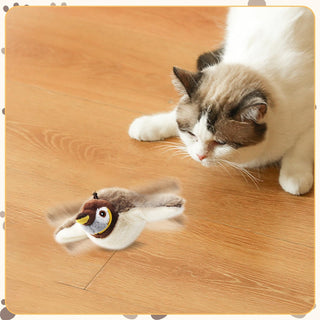Sakerplus® Flapping Chirping Interactive Cat Bird Toy