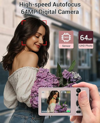 Sakerplus® 4K Dual Lens Vlogging Camera