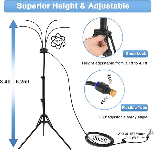 Sakerplus® Portable Outdoor Cooling Misting System