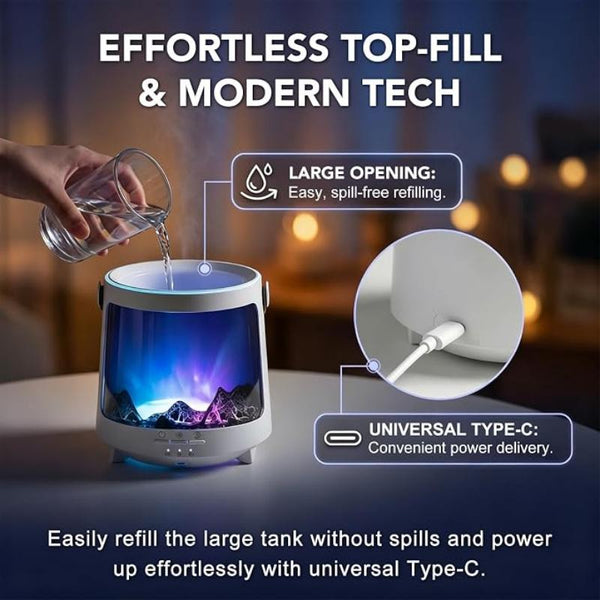 Sakerplus® Jellyfish Flame Essential Oil Diffuser