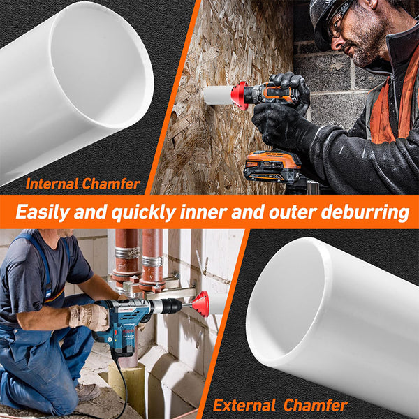 Herramienta de chaflán interno y externo 2 en 1 Sakerplus