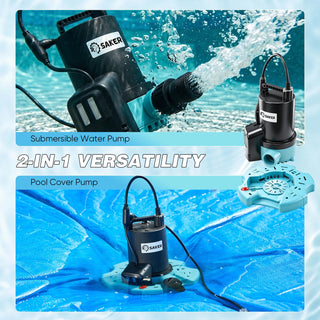 Sakerplus® 1/4 HP Pool Cover Pump