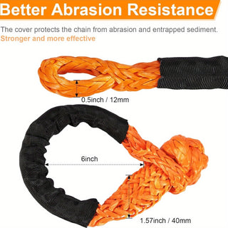 Sakerplus Kinetic Recovery Rope With Shackles