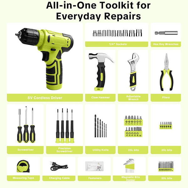 Sakerplus® Cordless Drill Tool Kit