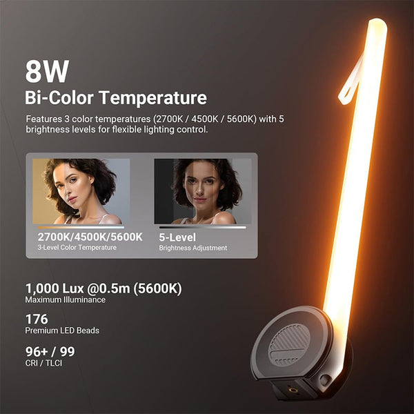 Sakerplus® Rechargeable Retractable LED Fill Light Stick