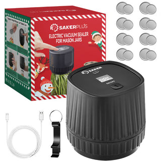 Efficient Food Saver - SakerPlus Electric Vacuum Sealer For Mason Jars
