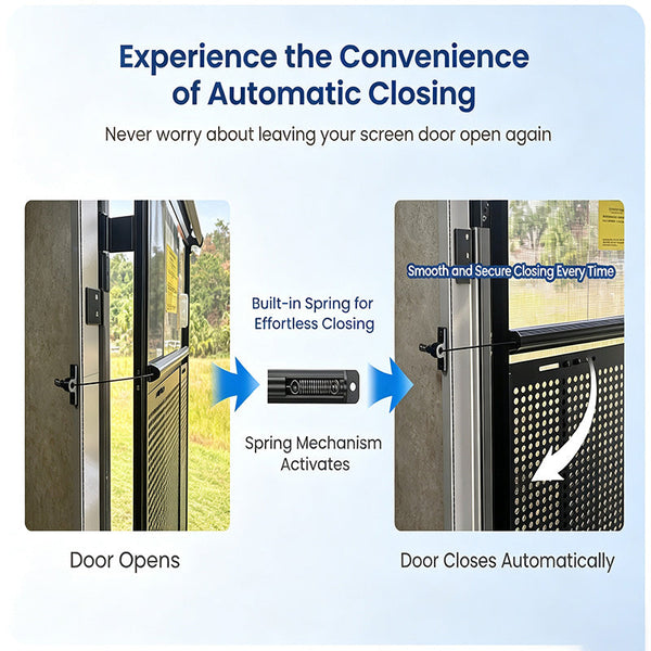 Sakerplus® RV Screen Door Auto Closer