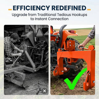 Sakerplus® 3 Point Adjustable Tractor Quick Hitch