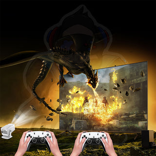 Sakerplus® Retro Game Projector With Controllers