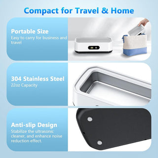 Sakerplus® Large Capacity Ultrasonic Jewelry Cleaner