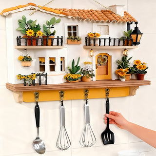 Sakerplus® Sunflower Cottage Wooden Key Holder