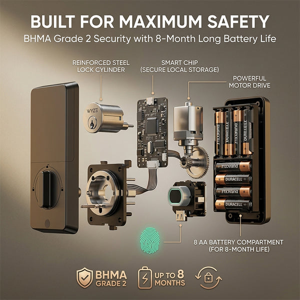 Sakerplus® Keyless Fingerprint Smart Door Lock