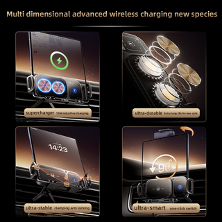 Sakerplus® Wireless Charging Rotating Car Mount