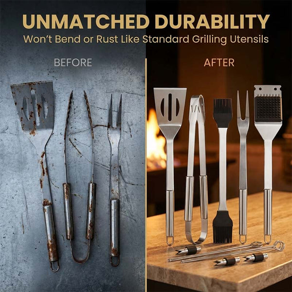 Sakerplus® Complete BBQ Grill Tool Set