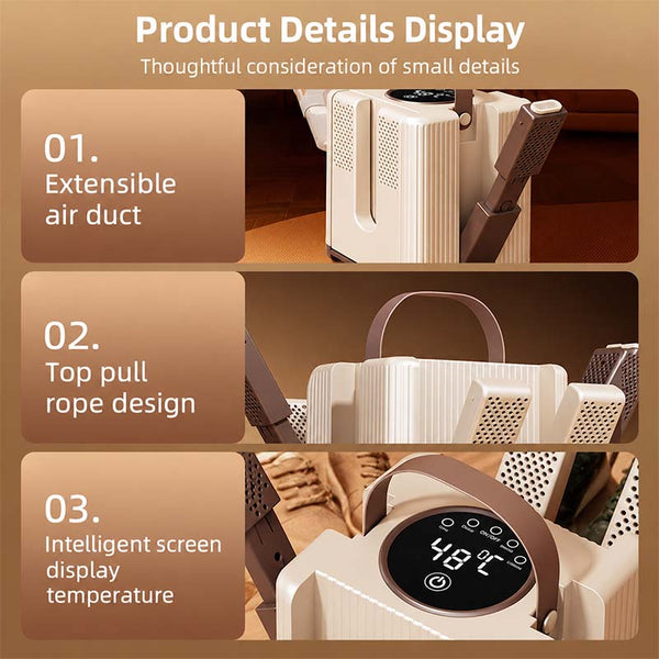 Sakerplus® 6-Arm Timed Shoe And Boot Dryer