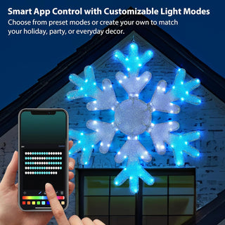 Sakerplus® Smart Led Snowflake Christmas Lights