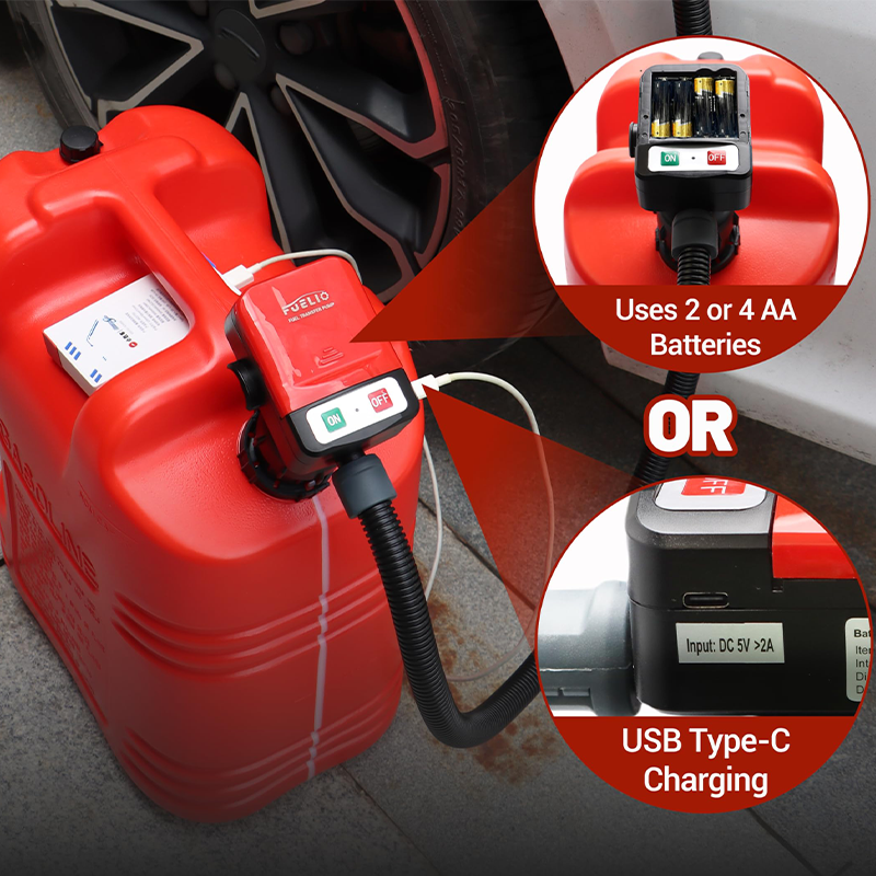 EZ-POUR Automatic Fuel Transfer Pump Battery Powered - With