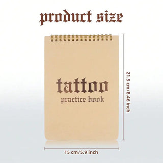 Sakerplus® Spiral Bound Tattoo Practice Skin Book