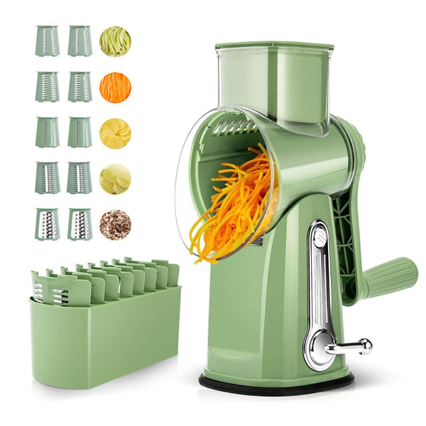 Rallador de queso rotatorio 5 en 1 Sakerplus