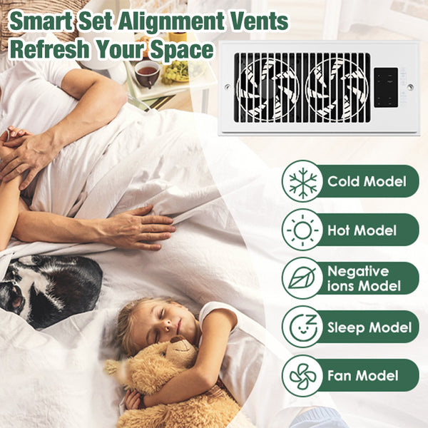 Sakerplus Quiet Register Booster Vent Fan