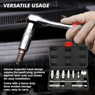 Sakerplus® Magnetic Spark Plug Socket Set