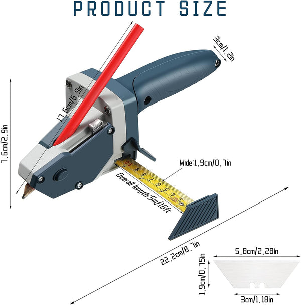 Sakerplus® 3-in-1 Gypsum Board Cutting Tool