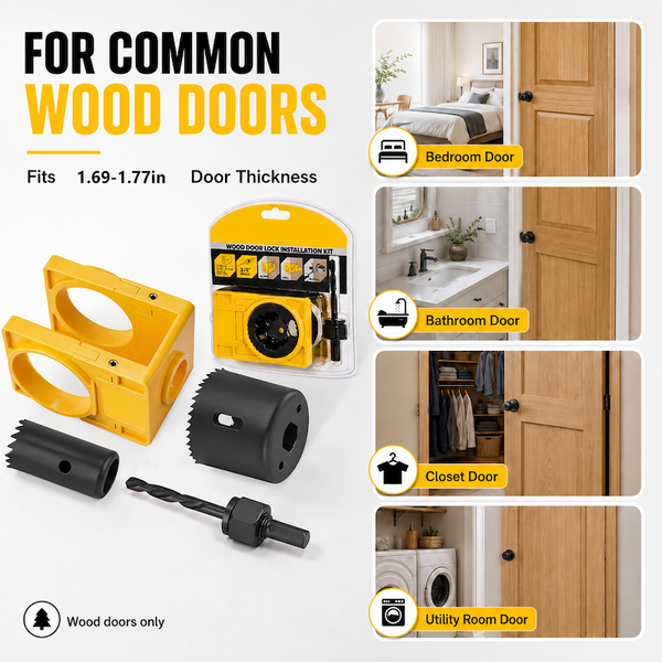 Sakerplus® Door Lock Installation Drilling Kit