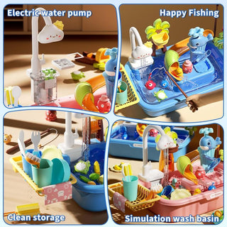 Fregadero de juego Sakerplus® con agua corriente