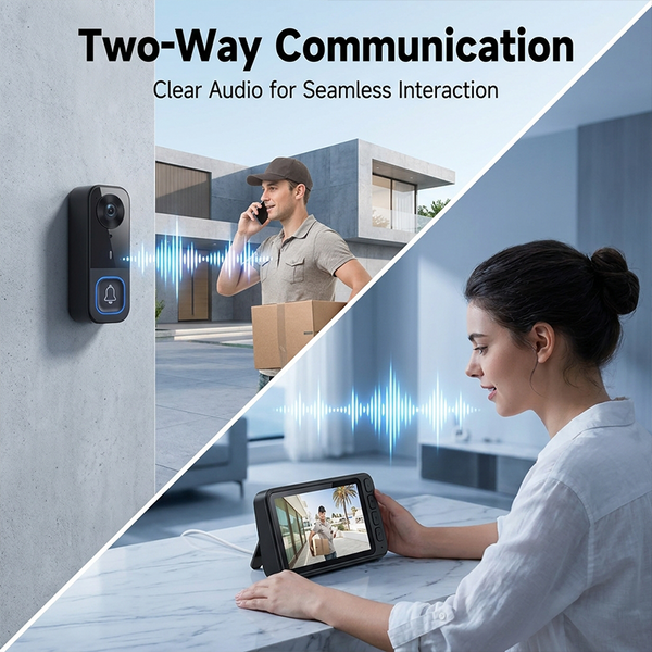 Sakerplus® Smart Video Doorbell With Indoor Display