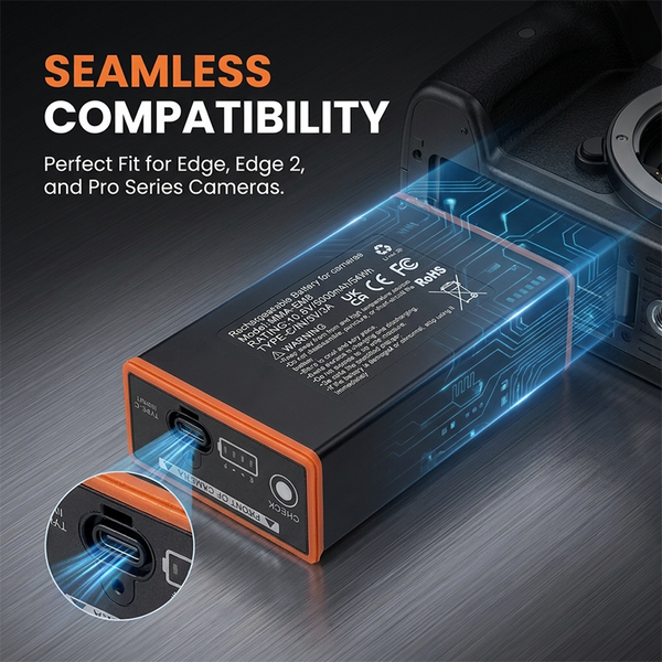 Sakerplus® Rechargeable Lithium Battery Pack for Moultrie EDGE Series Trail Cameras