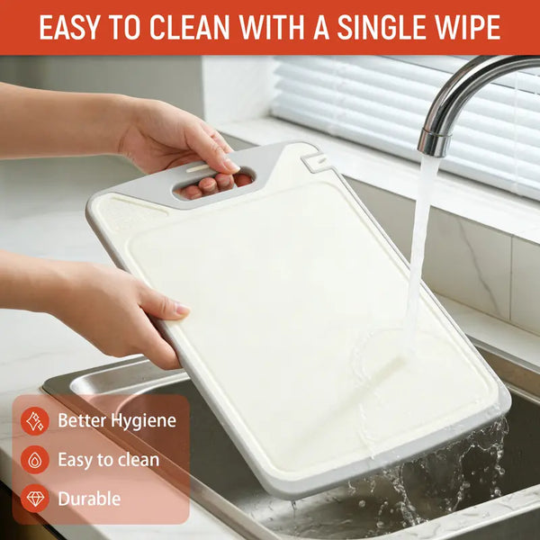 Sakerplus® Double Sided Stainless Steel Cutting Board