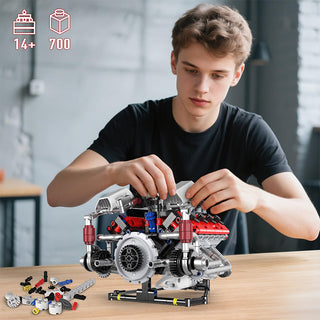 Sakerplus® V8 Working Car Engine Kit