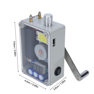 Cargador de emergencia para linterna con manivela Sakerplus®