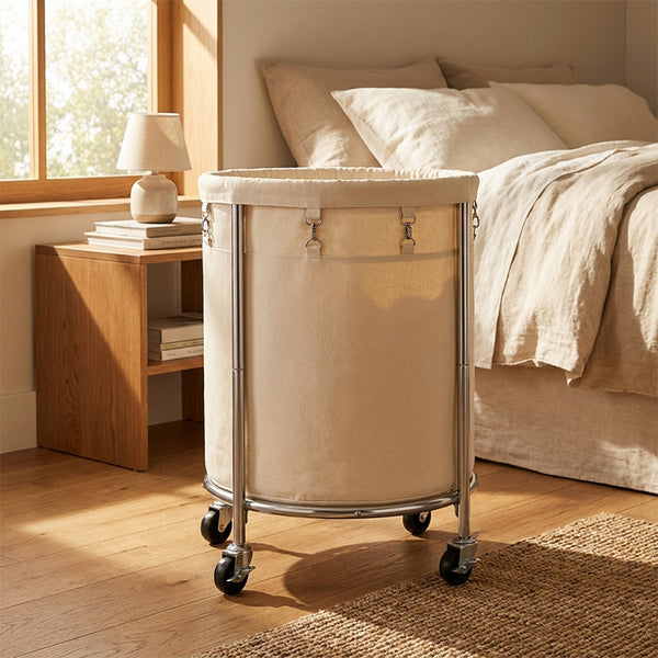 Sakerplus® Rolling Laundry Hamper With Removable Bag