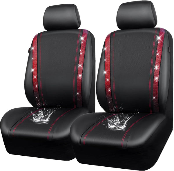 Fundas de asiento de coche de cuero de lujo Sakerplus® con brillo