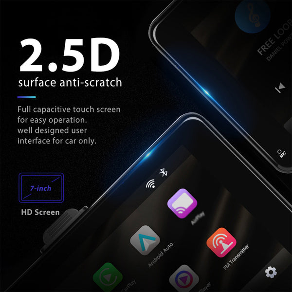 Estéreo portátil con pantalla táctil inalámbrico Sakerplus® CarPlay