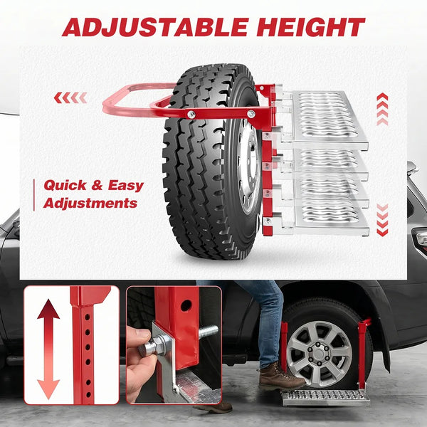 Sakerplus® Heavy Duty Folding Tire Step