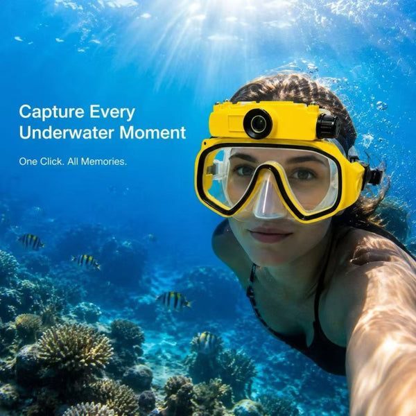 Sakerplus® Waterproof Recording Swimming Diving Mask