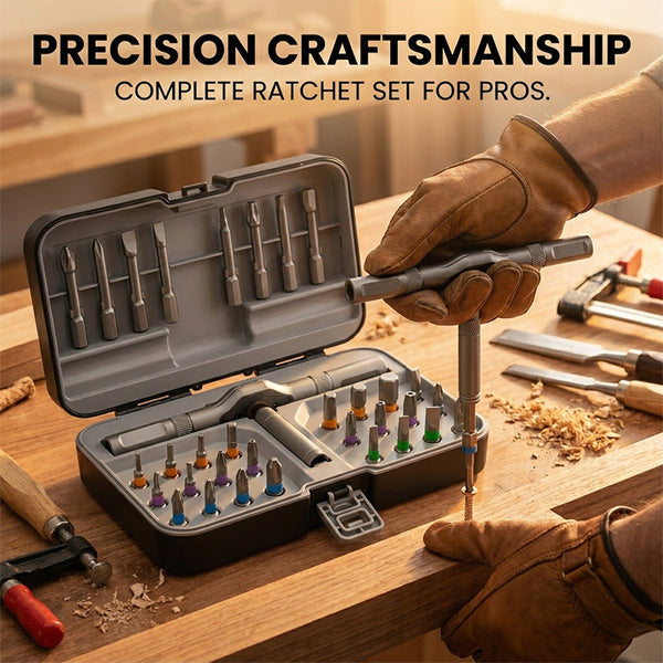 Sakerplus® Portable Precision Ratchet Driver Set