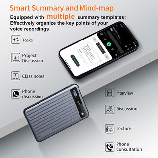 Sakerplus AI Voice Activated Recorder With Translation