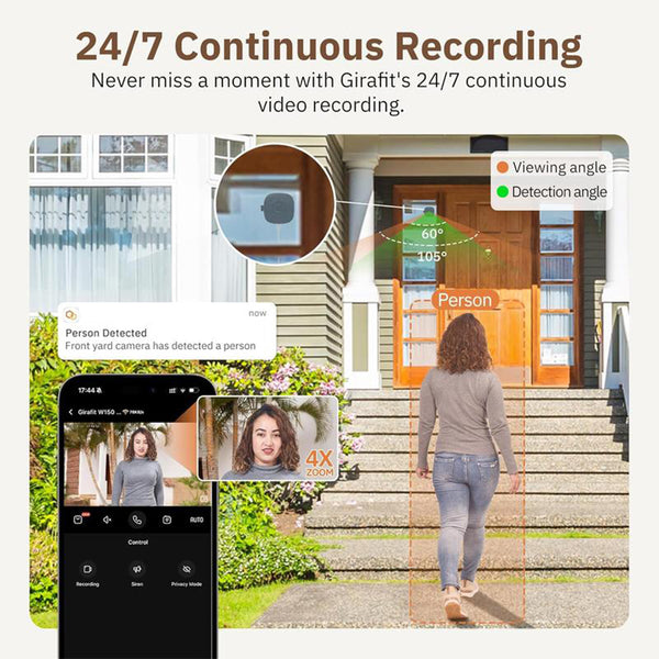 Cámara de seguridad para ventanas inteligente Sakerplus® 2K