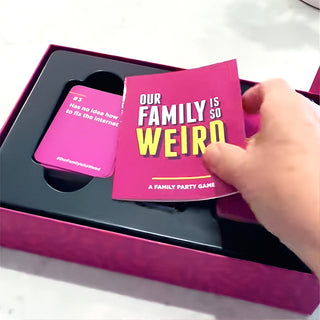 Sakerplus® Weird Family Most Likely Card Game